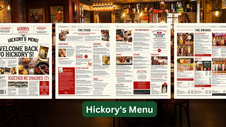 Hickorys Menu