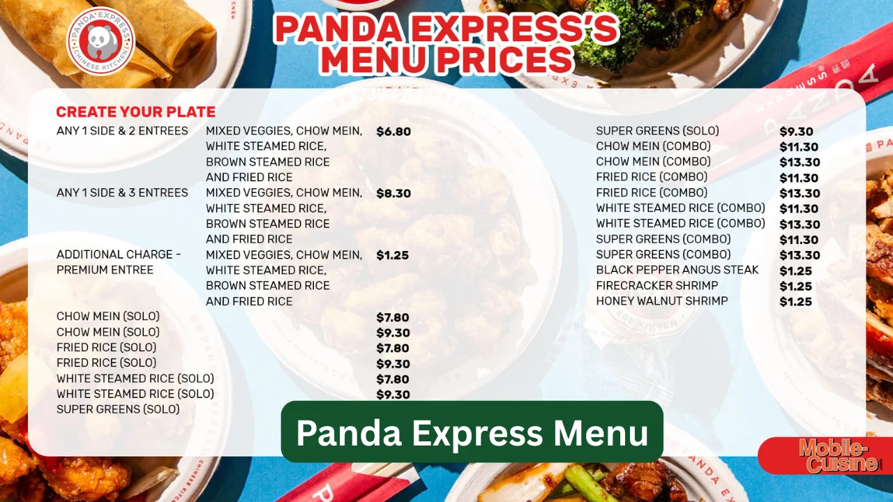 Panda Express Menu