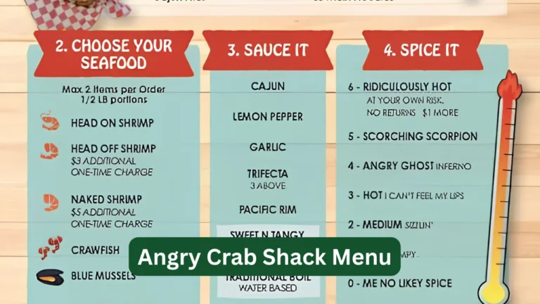 Angry Crab Shack Menu
