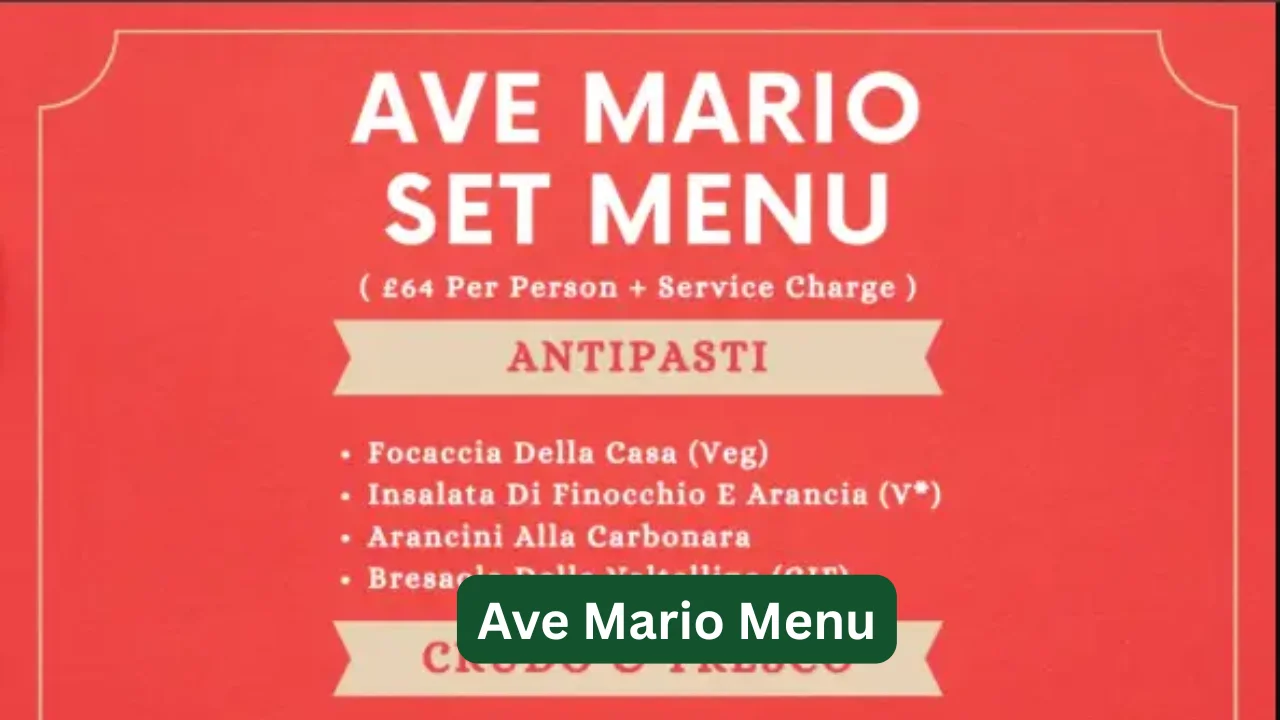 Ave Mario Menu