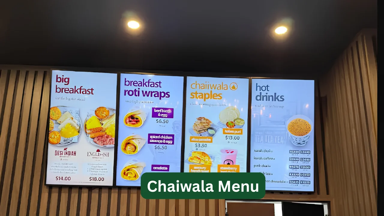 Chaiwala Menu