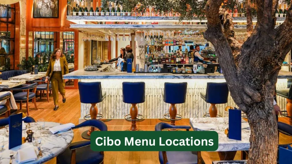 Cibo Menu Locations