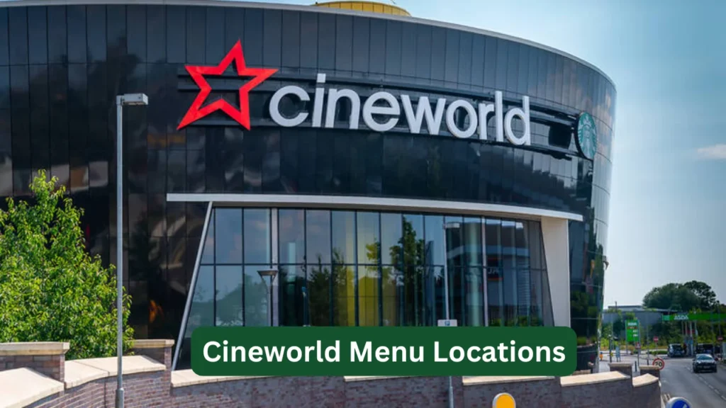 Cineworld Menu Locations