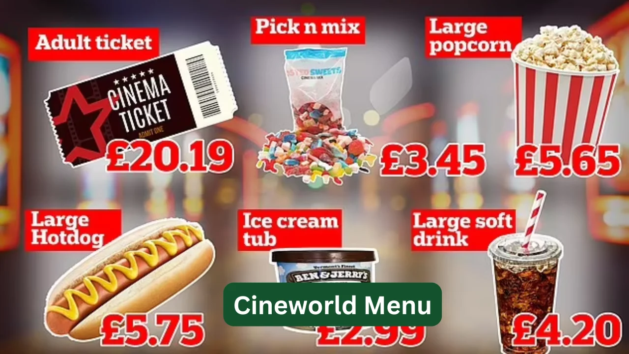Cineworld Menu