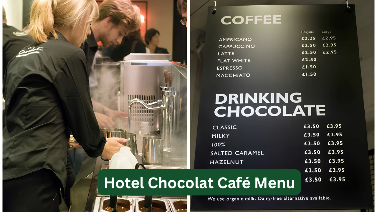 Hotel Chocolat Café Menu