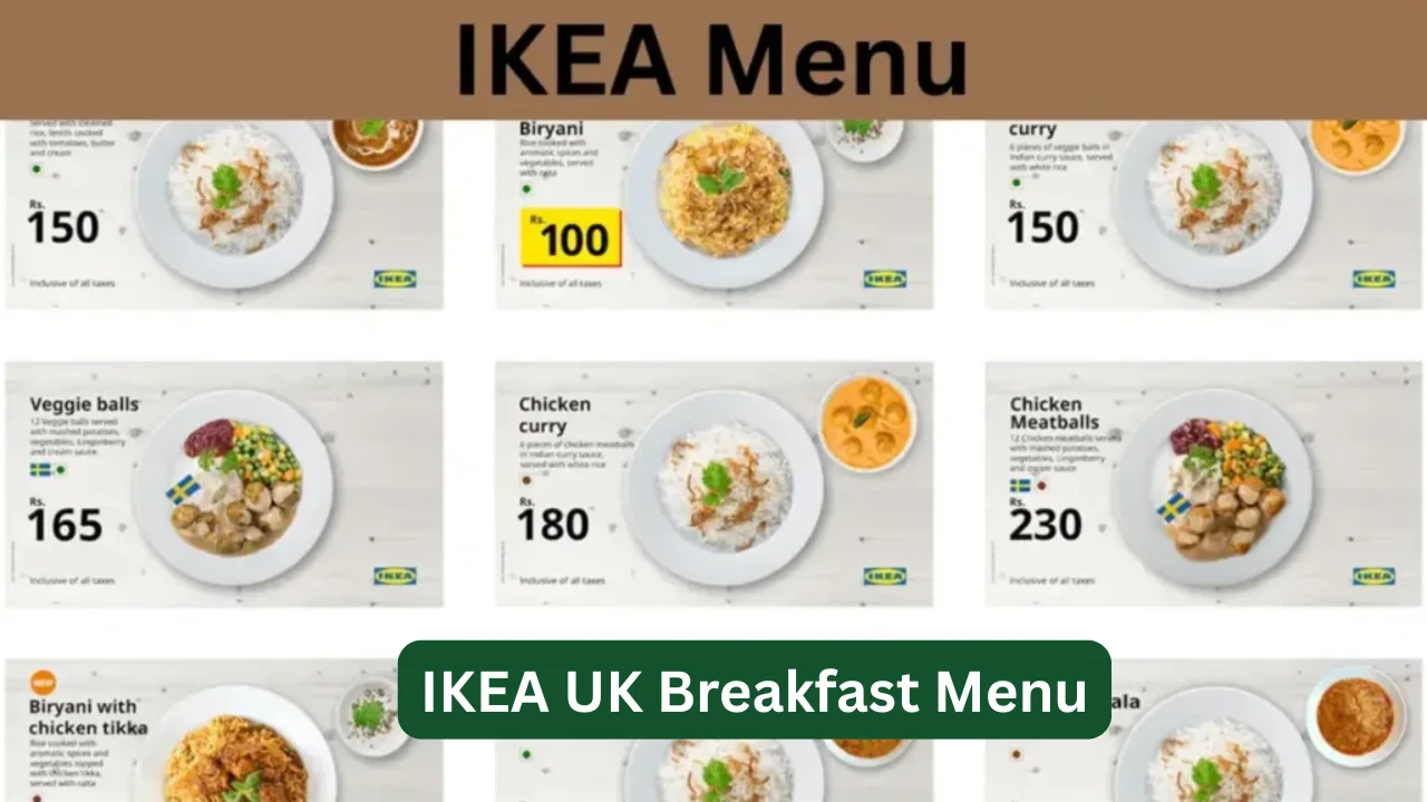 IKEA UK Breakfast Menu