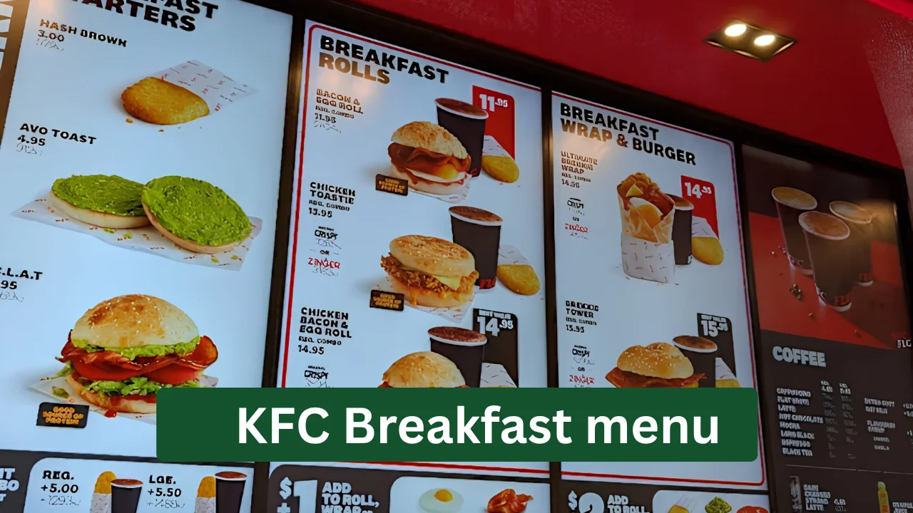 KFC Breakfast menu