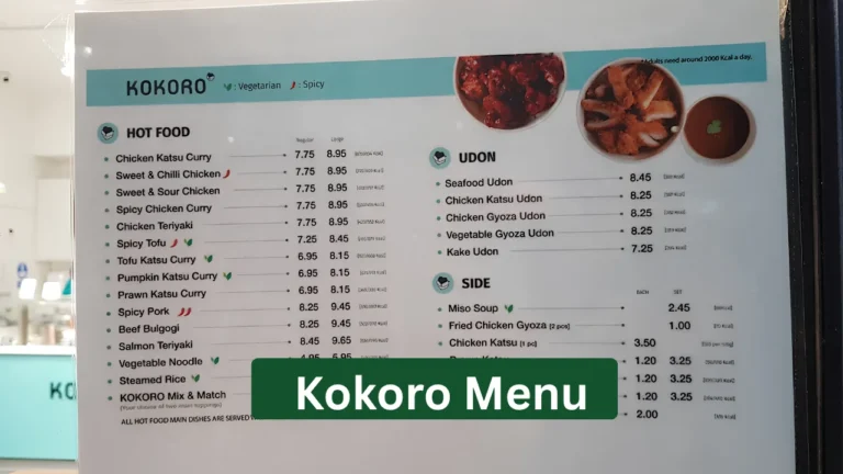 Kokoro Menu