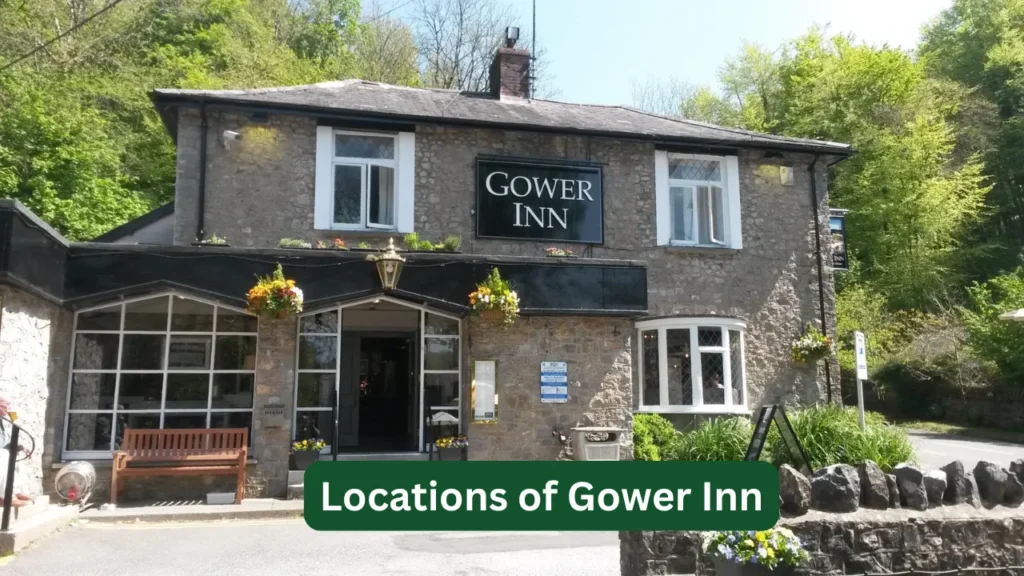 Locations of Gower Inn