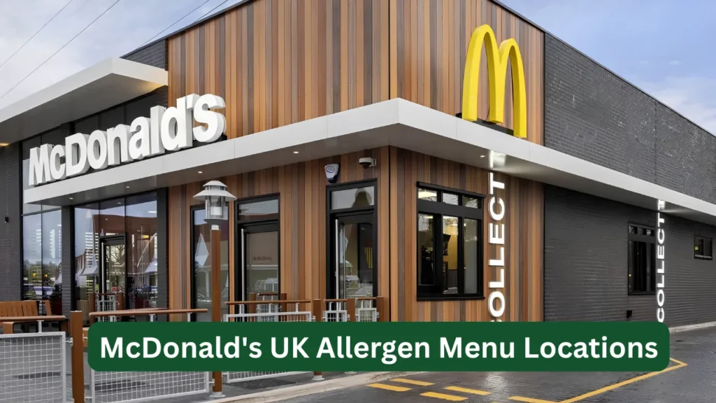 McDonald's UK Allergen Menu Locations