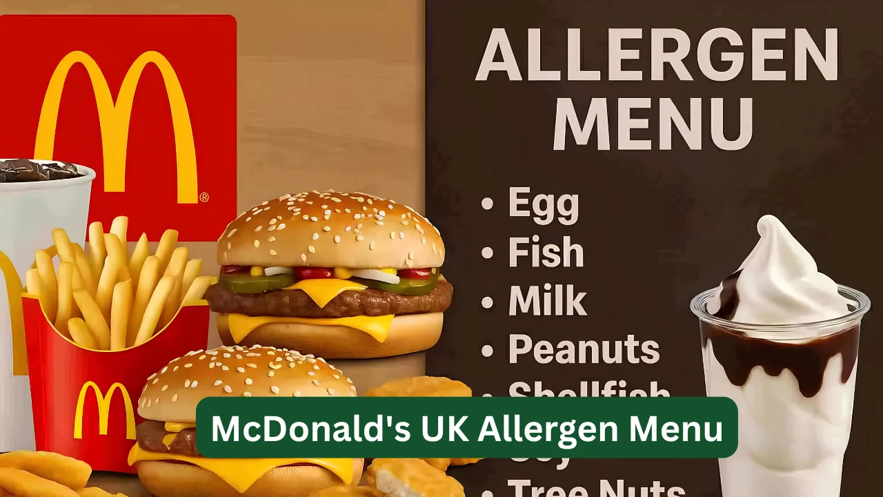 McDonalds UK Allergen Menu
