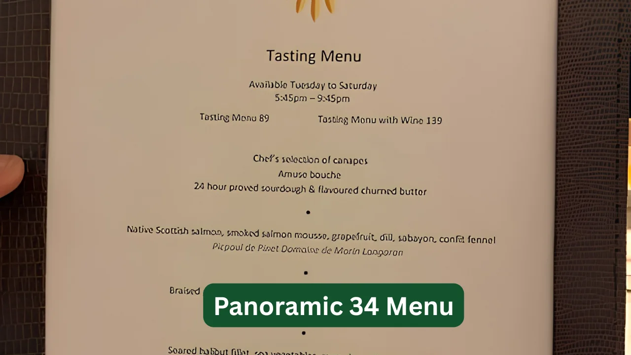 Panoramic 34 Menu