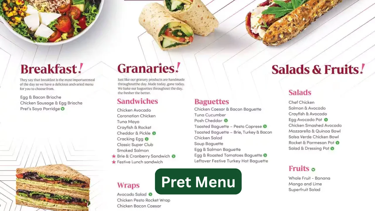 Pret Menu
