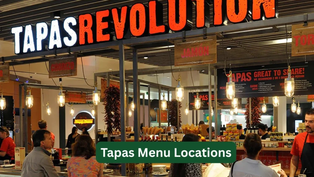 Tapas Menu Locations