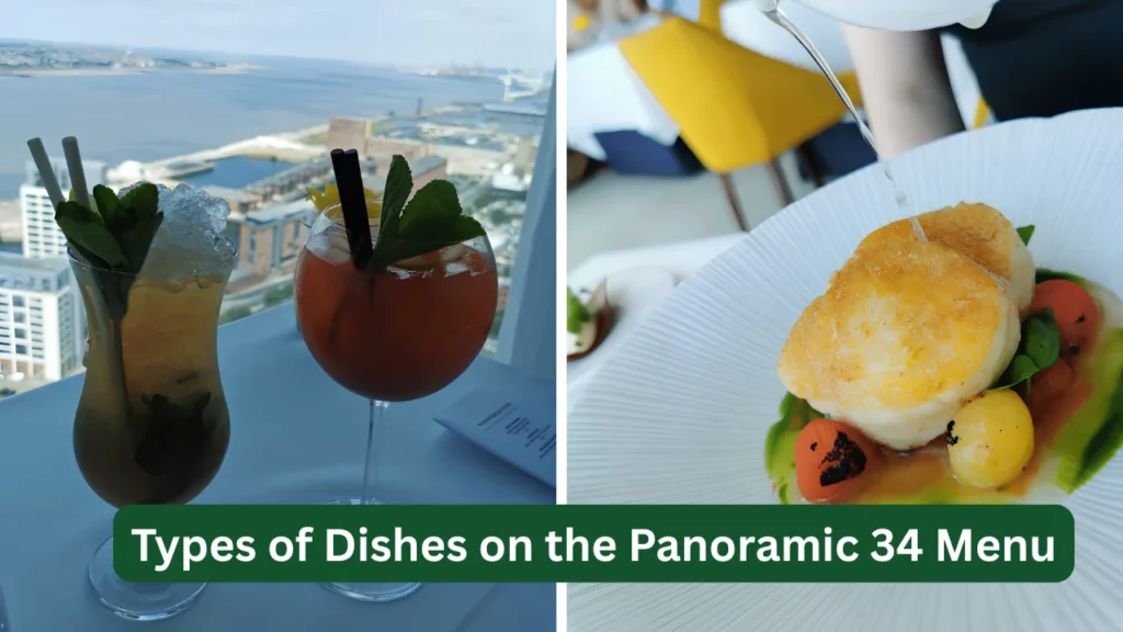 Types of Dishes on the Panoramic 34 Menu