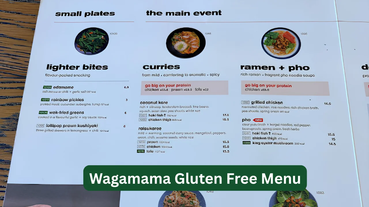Wagamama Gluten Free Menu