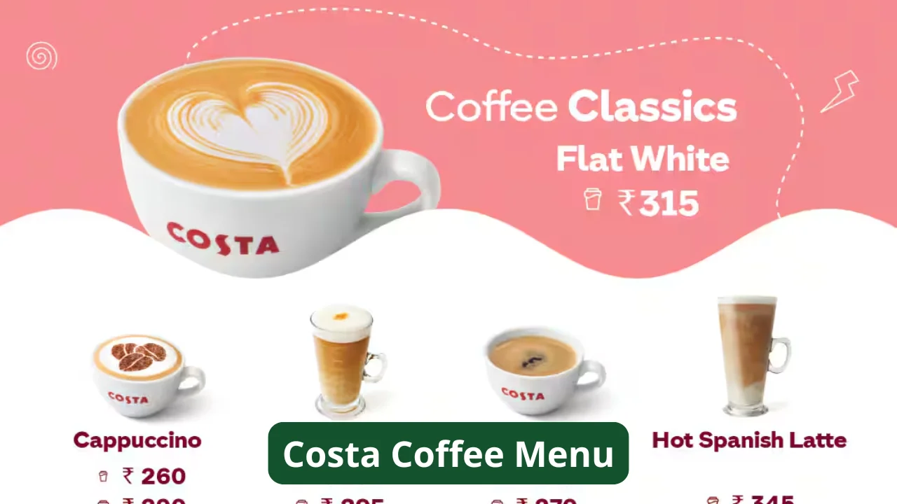 Costa Coffee Menu