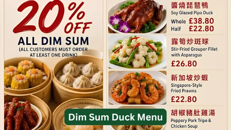 Dim Sum Duck Menu