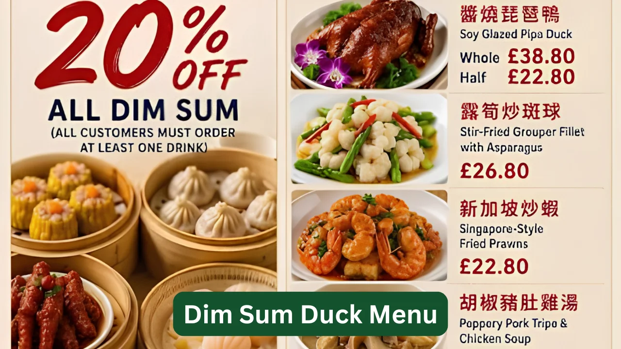 Dim Sum Duck Menu