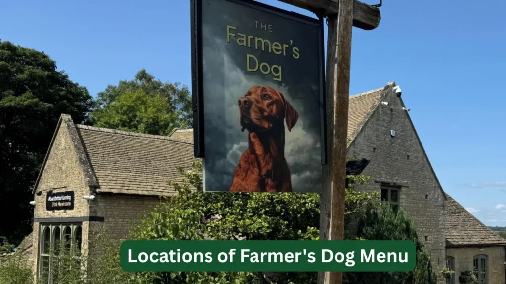 Locations of Farmer's Dog Menu
