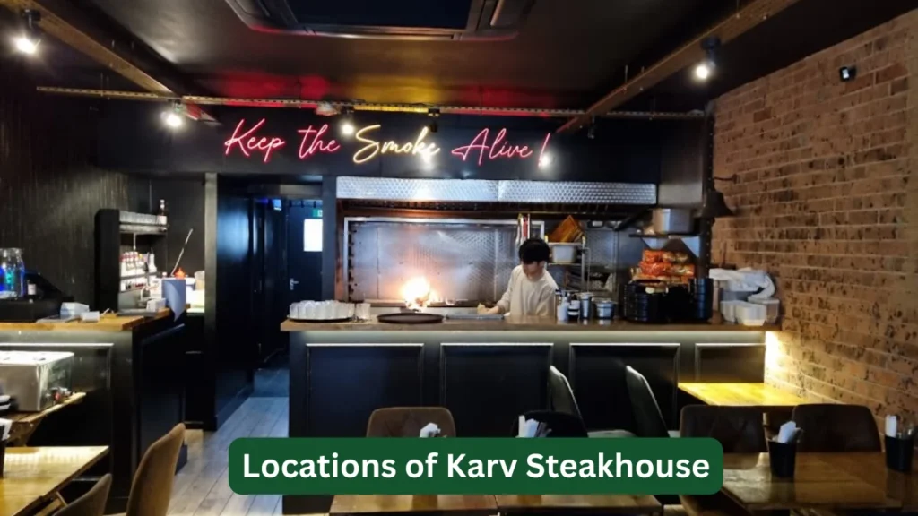 Locations of Karv Steakhouse