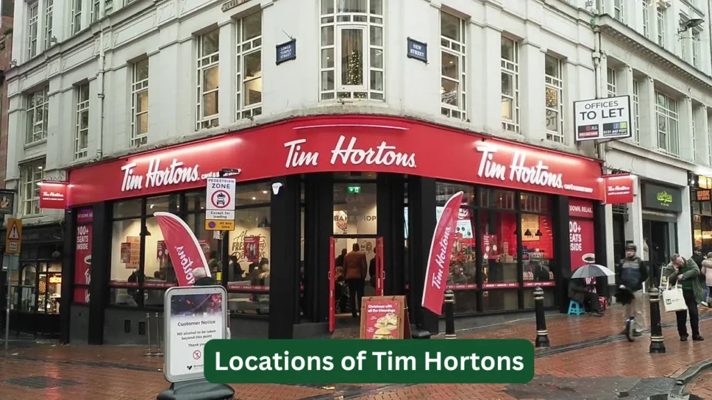 Locations of Tim Hortons