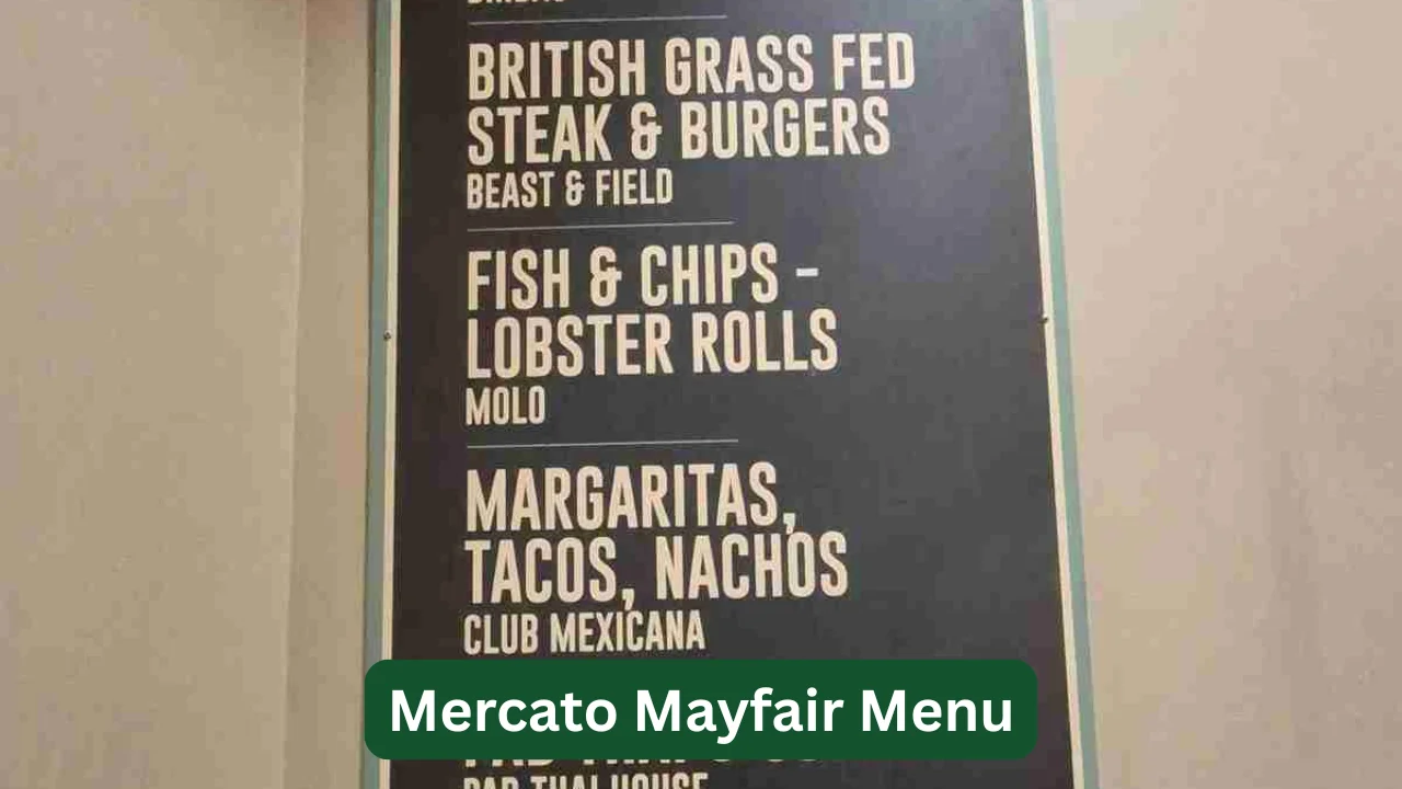 Mercato Mayfair Menu